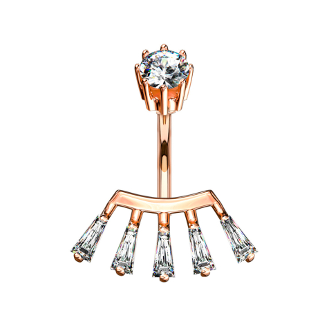 Banana inner thread rose gold princess