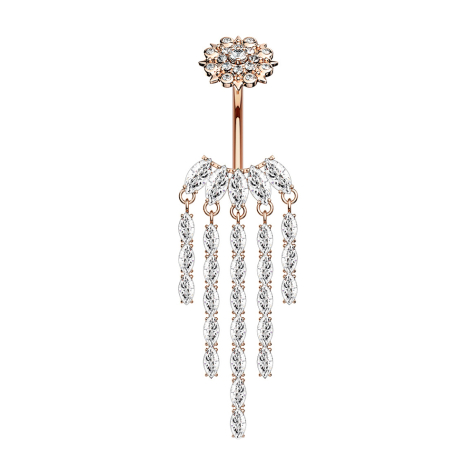 Banane Innengewinde rosegold Kronleuchter