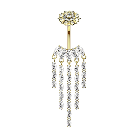 Banane Innengewinde 14k vergoldet Kronleuchter