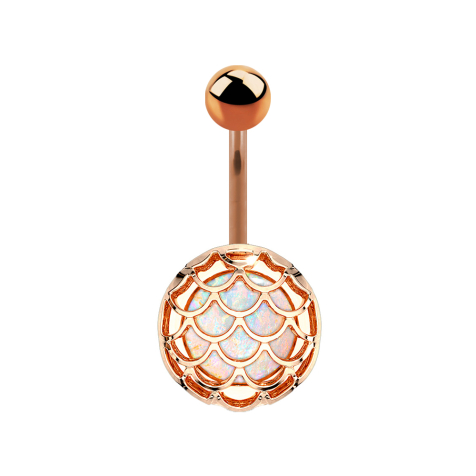 Banane rosegold Opal glitter mit Fischschuppen