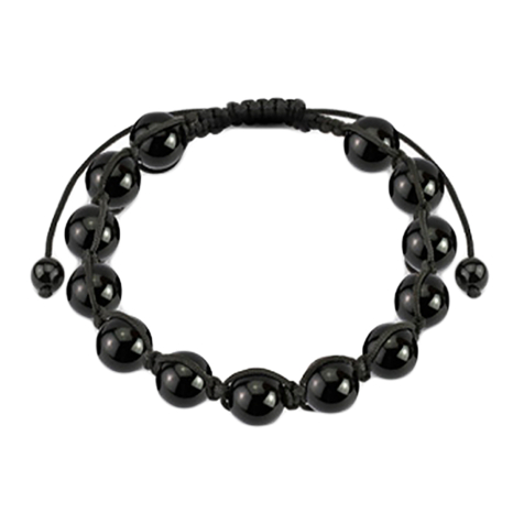 Kette aus Kugeln schwarz