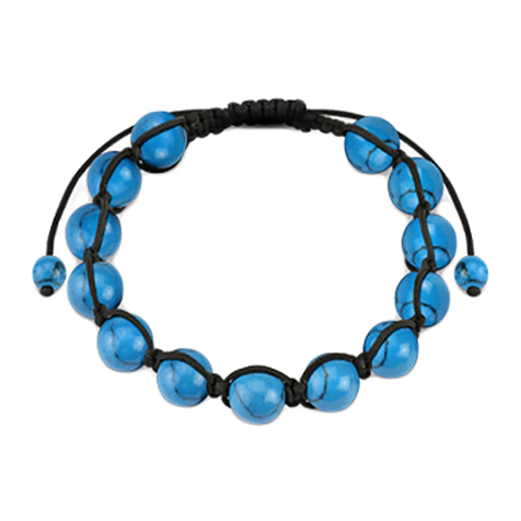 Kette aus Kugeln Türkis Stein