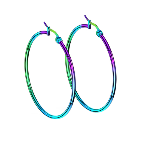 Orecchini tondi colorati