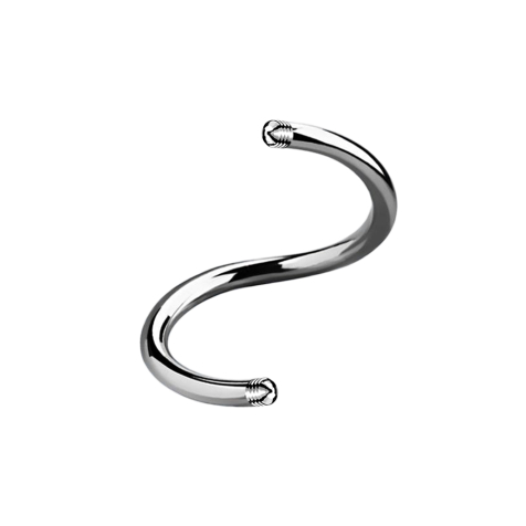 Micro spiral rod silver