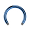 Barre Circular Barbell bleu foncé