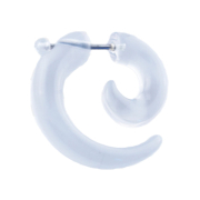 Spirale finta trasparente