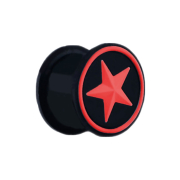 Plug noir avec étoile rouge