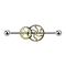 Barbell argent steampunk