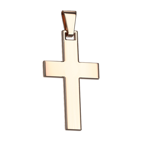 Rose gold cross pendant