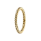 Bague dorée tressée