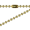 Gold-plated chain with balls