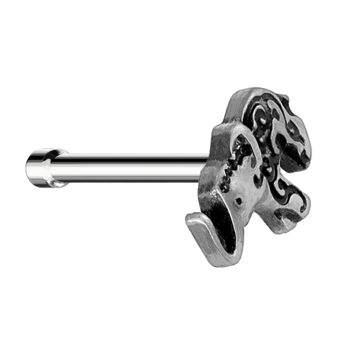Nasenstecker gerade silber Elefant