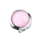 Dermal Anchor argento con pietra epossidica rosa
