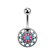 Banana argento Sole tribale azteco