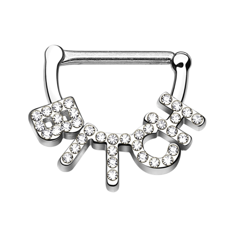 Barbell Clicker argent Bitch