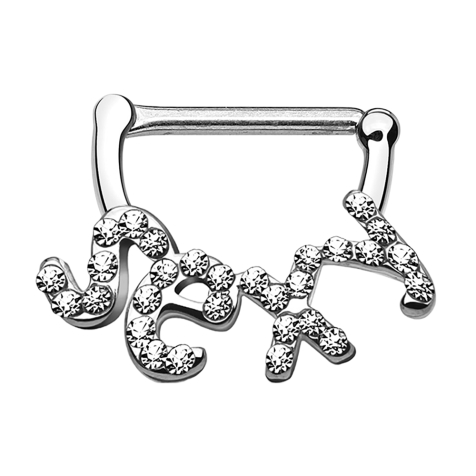Barbell Clicker silver Sexy