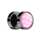 Fake plug black with opalite pink