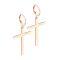 Ohrring rosegold Anhänger Kreuz