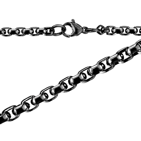 Chaîne Round Box noire