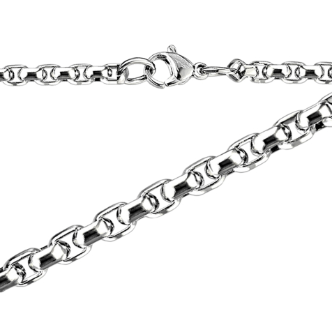 Chaîne Round Box argent