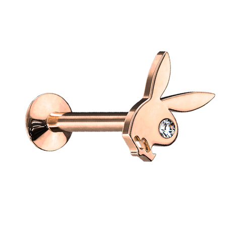 Micro Labret Innengewinde rosegold Playboy Bunny