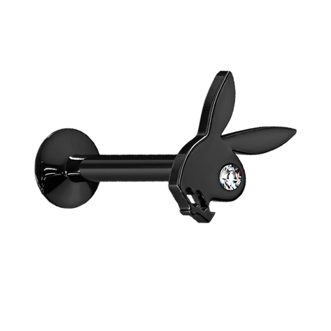 Micro Labret femelle noir Playboy Bunny