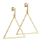 Ohrstecker vergoldet Balken Anhänger Dreieck