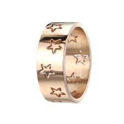 Ring rose gold with stars