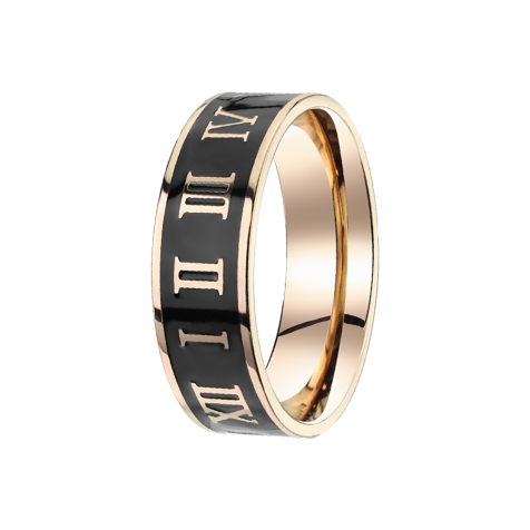 Ring rose gold Roman numerals