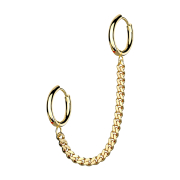 Ohrring vergoldet Kette mit Ohrring