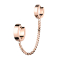 Ohrring zum Klappen rosegold Kette mit Ohrring