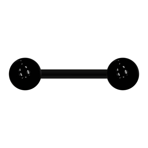 Barbell black with two balls