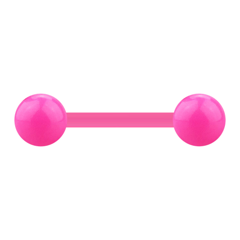 Barbell rosa con due palline