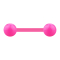 Barbell rosa con due palline