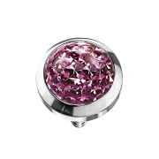 Dermal Anchor cristal dôme violet clair couche...