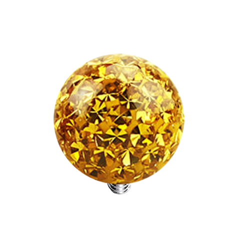 Dermal Anchor Kristallkugel topaz Epoxy Schutzschicht