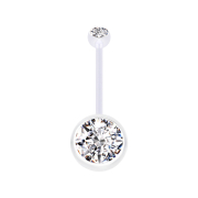 Gravidanza a banana trasparente con due sfere di...