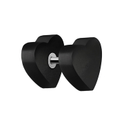 Fake plug heart made from Areng wood