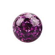 Boule de cristal Micro violette Couche de protection...