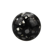 Boule de cristal Micro noire Couche de protection...