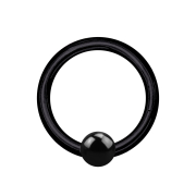 Micro segment ring hinged black with ball