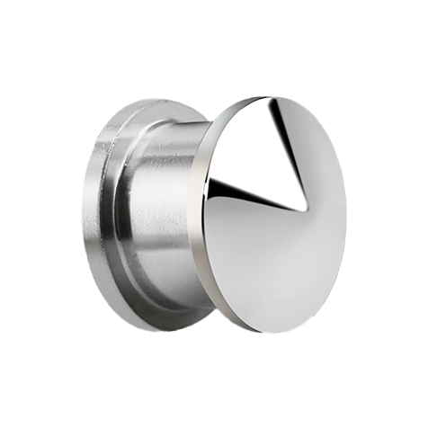 Flesh Plug argent Cone