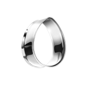 Flared Tunnel argent goutte