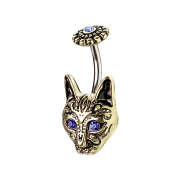 Banane plaquée or chat tribal