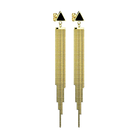 Ohrstecker vergoldet Anhänger Schildkette