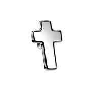 Dermal Anchor Cross silver
