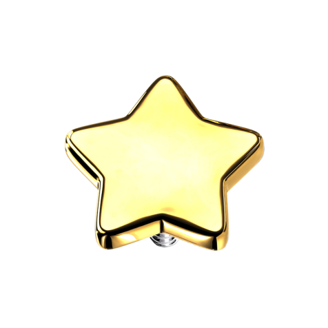 Dermal Anchor étoile dorée