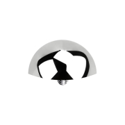 Ancora dermica Argento semitonda