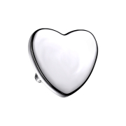 Dermal Anchor cœur argent