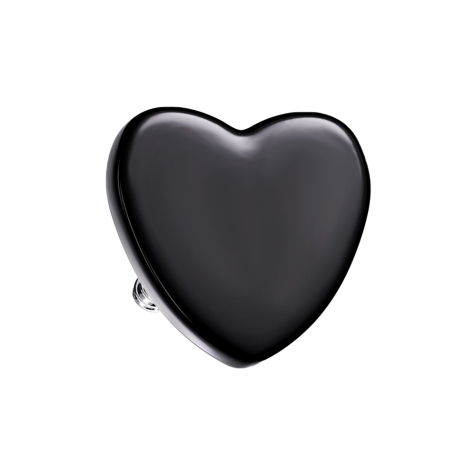 Dermal Anchor Heart black